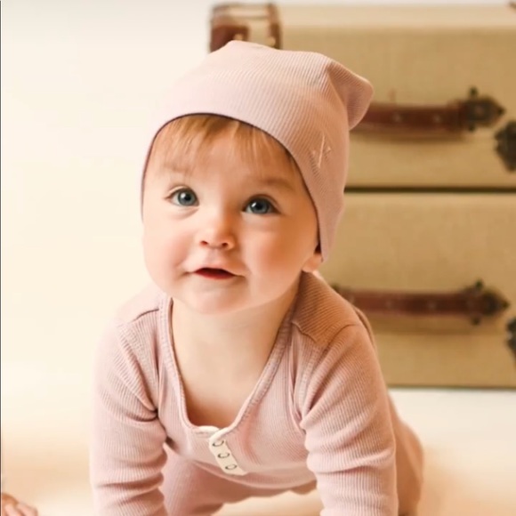 CUSTOM HAT SET Baby Butter Soft Ribbed Beanie Hat Luxury Nicessories - Picture 4 of 12